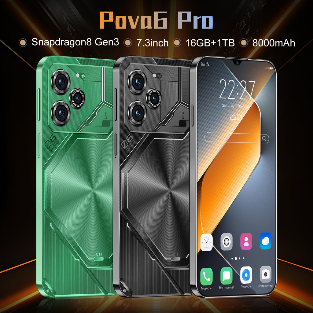 Hot-selling Mobile Phones Pova6 Pro Android Large Screen16+1T Smartphone In Stock Factory Price(Popular)
