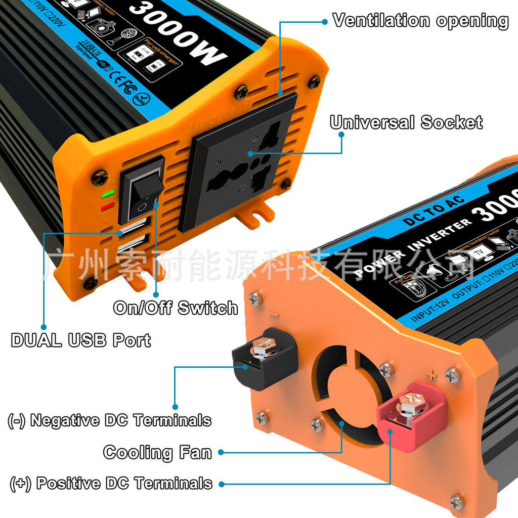 Legendary Generation Solar Power System：12V 300W Inverter+30A Controller+18W Solar Panel