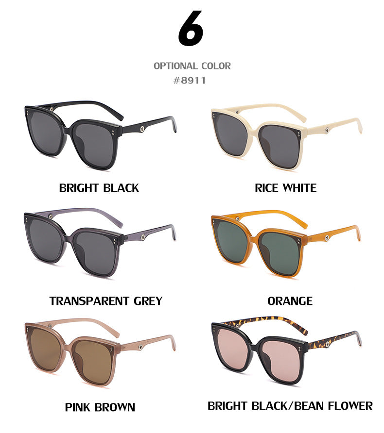 gm Same Style Korean Fashion TR90Polarized Sunglasses for Men and Women Anti-glare Square Frame Sunglasses Wholesale