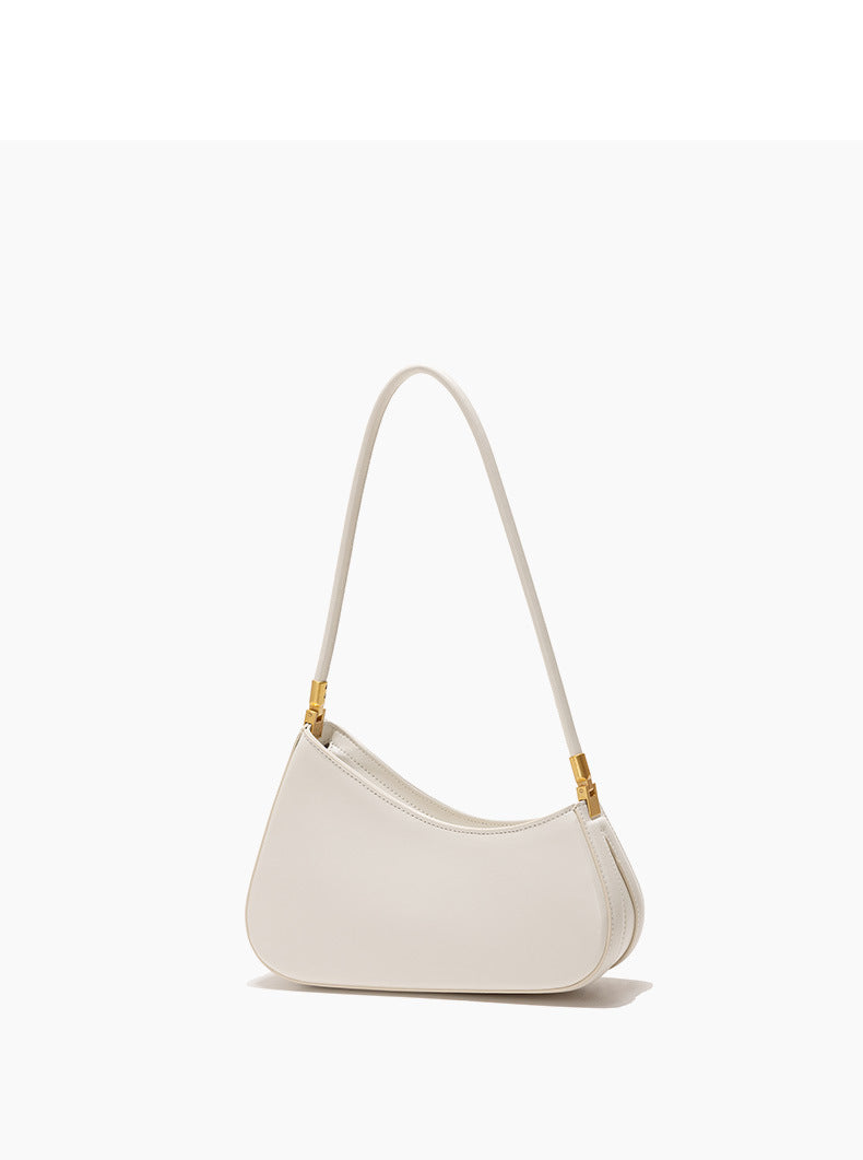 European and American Niche French Retro Underarm Fashion Women's Bag Light Luxury Simple Large Capacity Handbag Women's Single Shoulder Baguette Bag