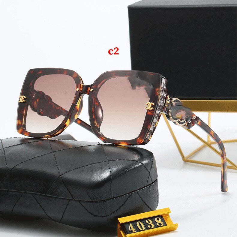 Xiangjia New Large Frame Glasses Fashion Trend Street Style Sunglasses Outdoor Travel UV Protection Sunglasses