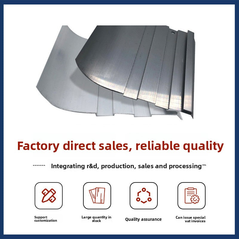 Aluminum alloy skirting board, floor edge trim strip for hospitals, hotels, and schools, thickened and wear-resistant aluminum alloy wall panel