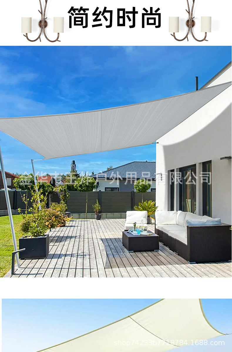 Canopy Tent Sunshade Sail Canopy Fabric Outdoor Sunroom Rain Cover Lightweight Fishing Picnic Manufacturer Supply