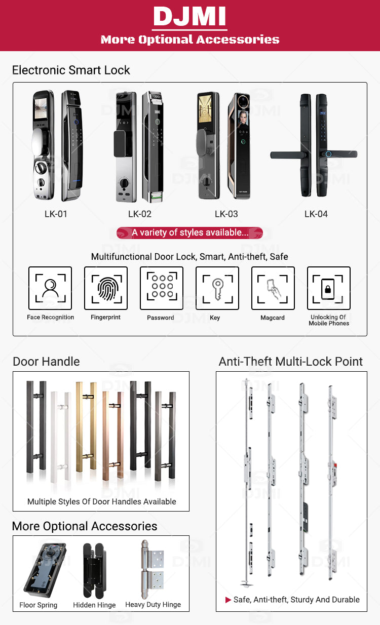 Villa Luxury Design Home Stainless Steel Entry Door Exterior Security Front Interior Door Modern Entrance Pivot Door for House