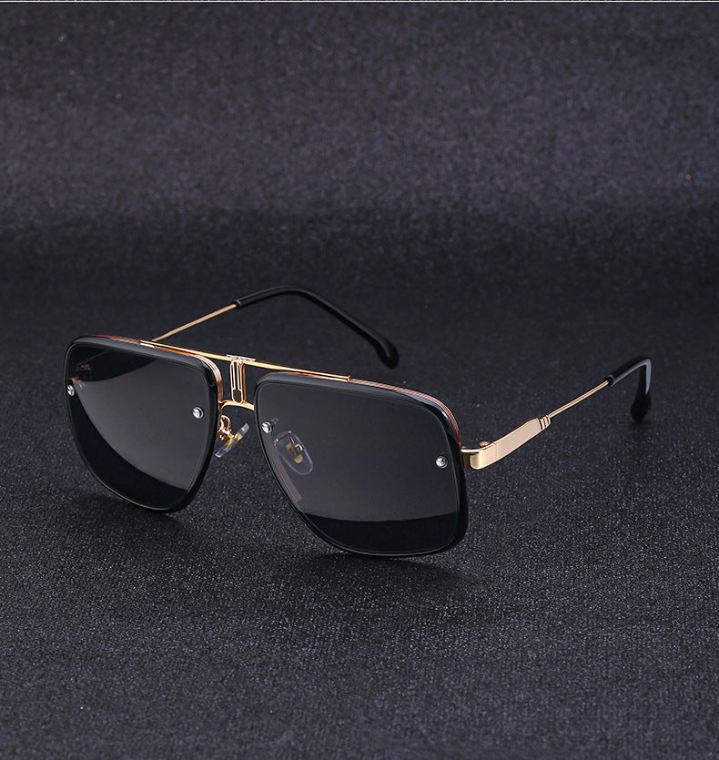 2025New Retro Square Frame Sunglasses for Men, High-End Driving Sun Protection Glasses shades