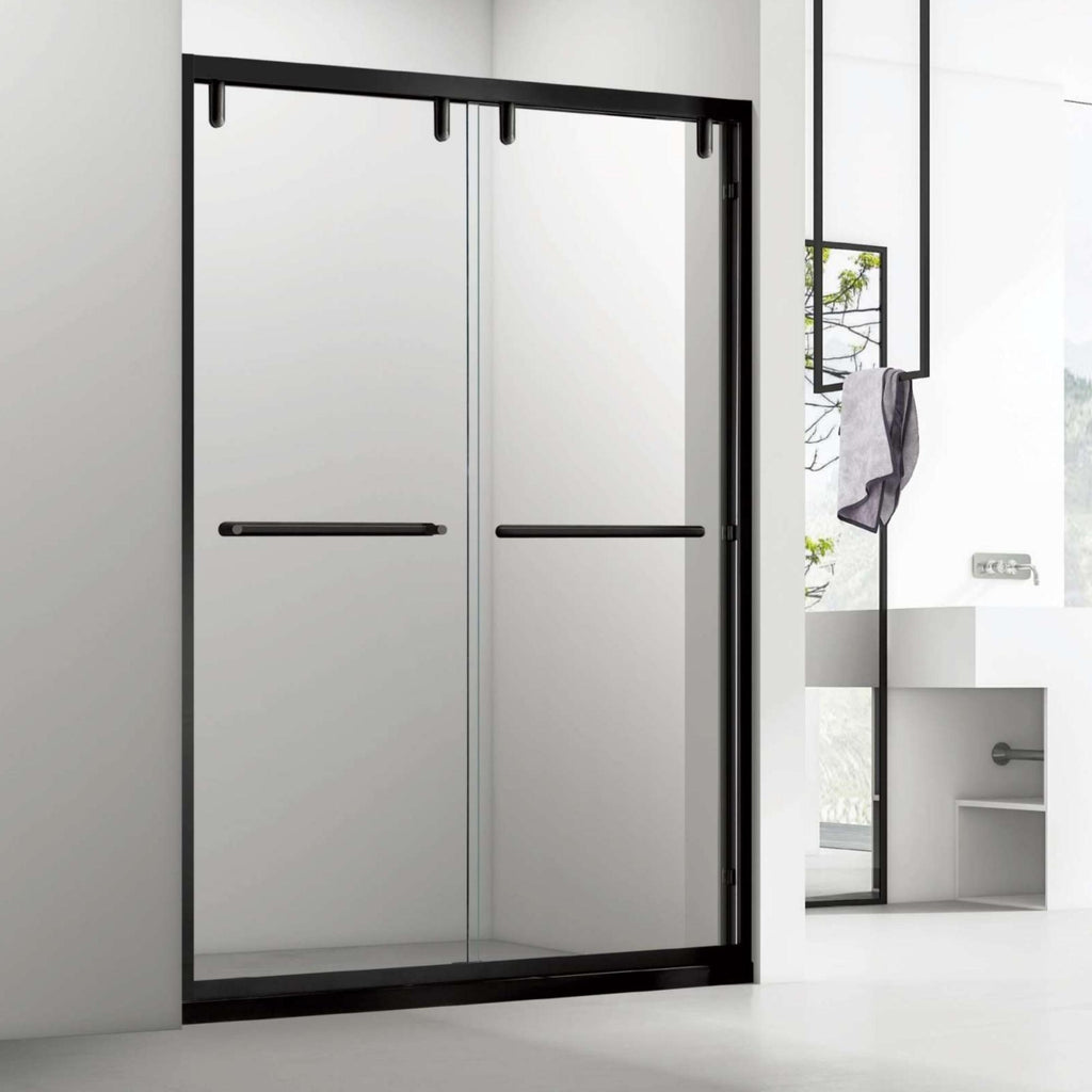 Popular Luxury Bathroom Shower Cubicle Cabinet with Frame Sliding Glass Shower Door for Hotel Use Straight Design Tempered Glass
