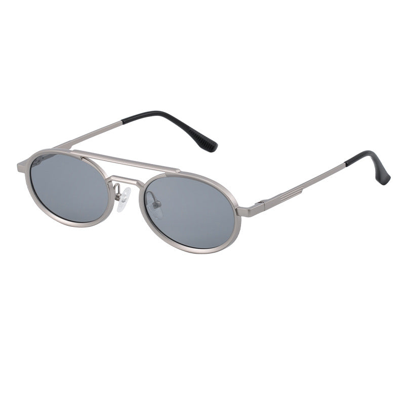 2025New European and American Retro Oval Frame Sunglasses for Men with High-end Spring Sunglasses for Women sunglasses