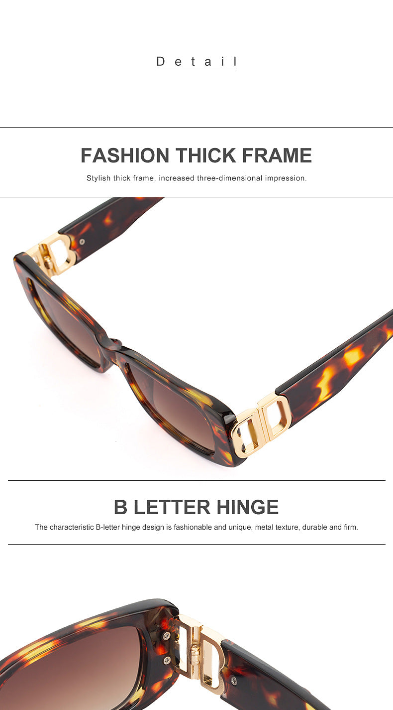 New Small Frame Sunglasses for Women, European and American Fashion, Internet Celebrity Style, High-End Glasses Trend sunglasses