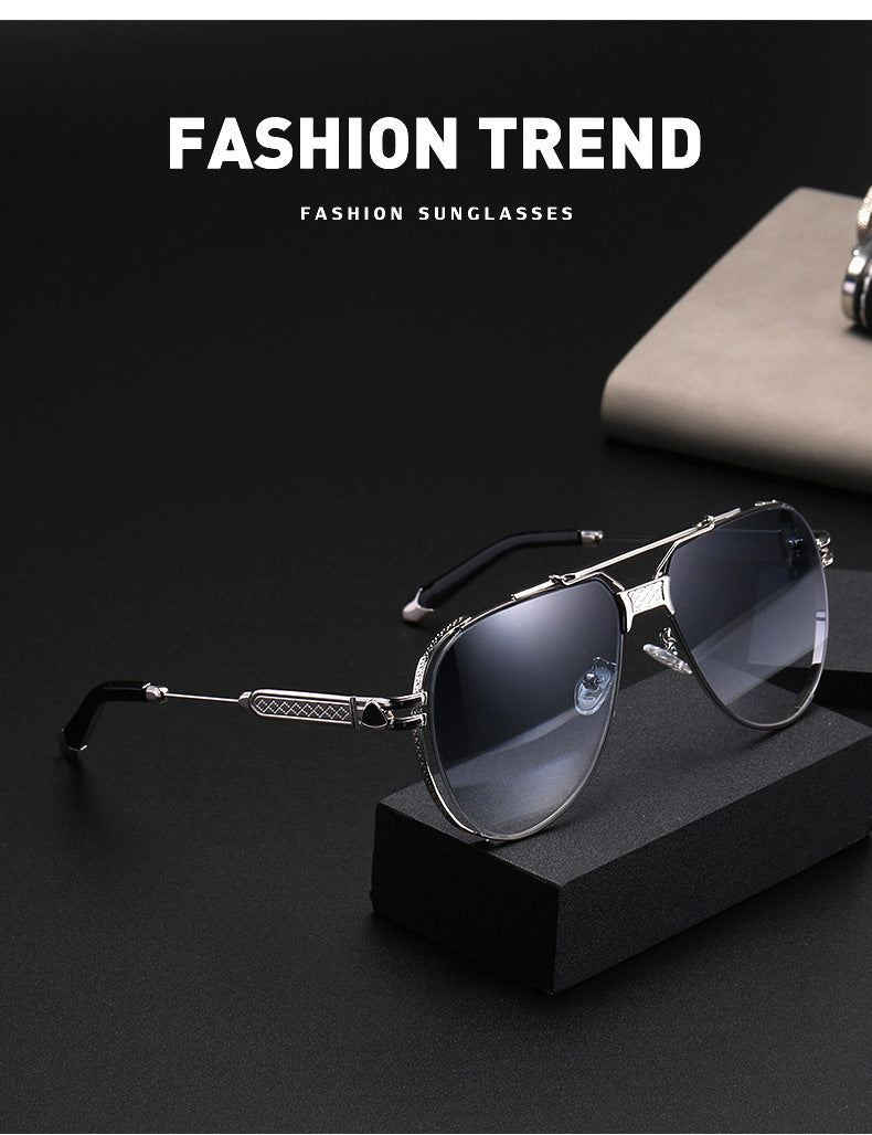 Double Bridge Toad Glasses Men's European and American Fashion Punk Style Sunglasses Outdoor Sports Sun Protection Glasses sunglasses