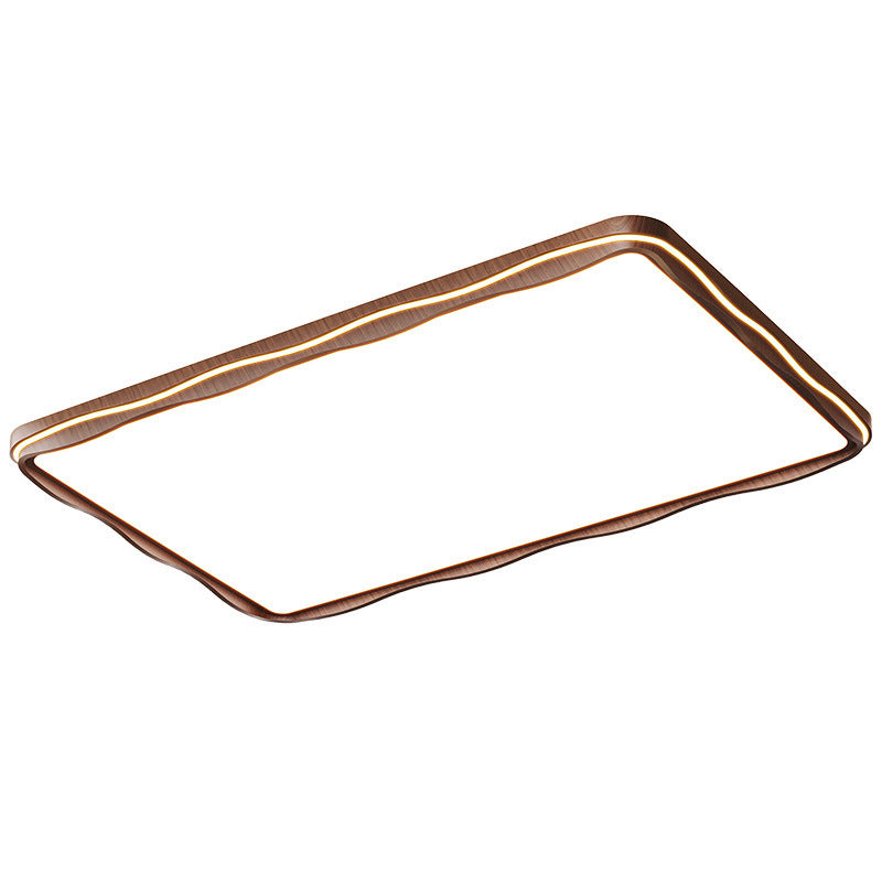 Living Room Main Light New Chinese Style Mid-century Elegant Zhongshan Lighting Whole House2025New Walnut Ceiling Light