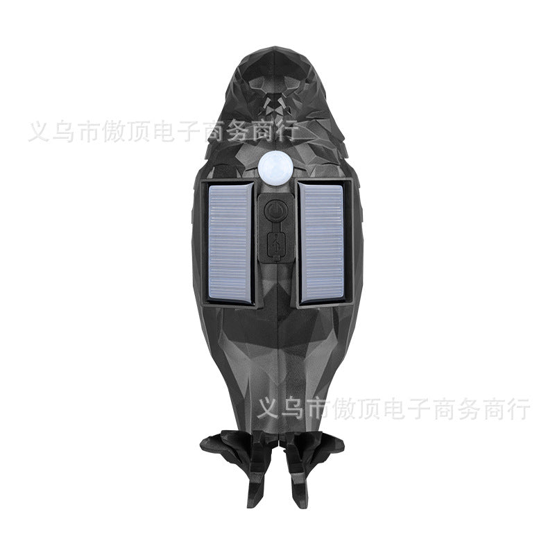 Outdoor Solar Light Owl Eagle Night Light Wall Decoration Light Human Body Sensing Garden Landscape Light Street Light
