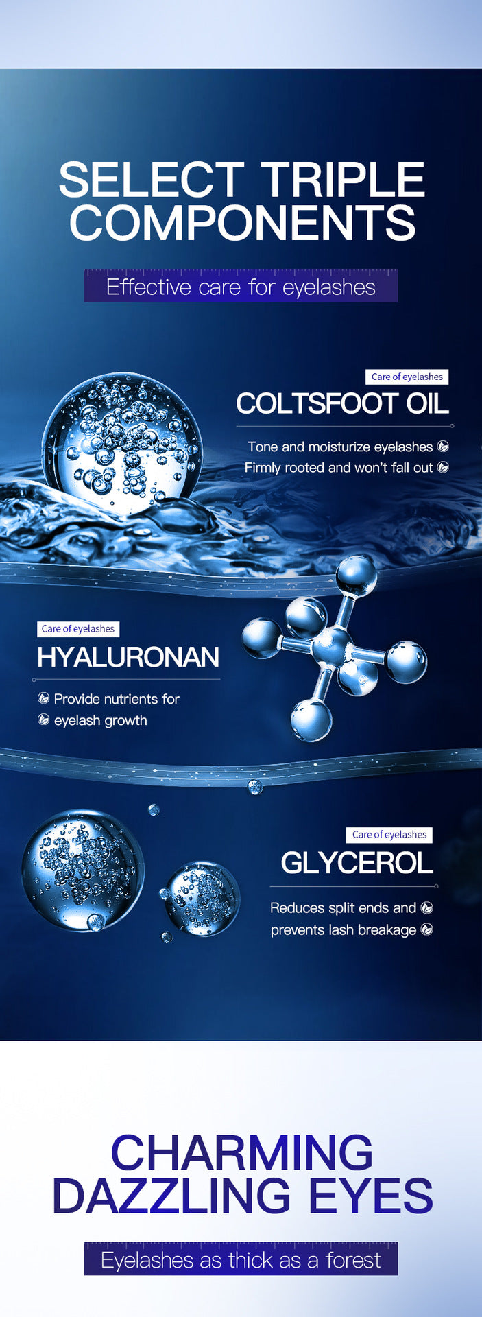 Full English Curling Eyelashes Thick Mascara SADOER Long and Dense Essence Liquid  Wholesale