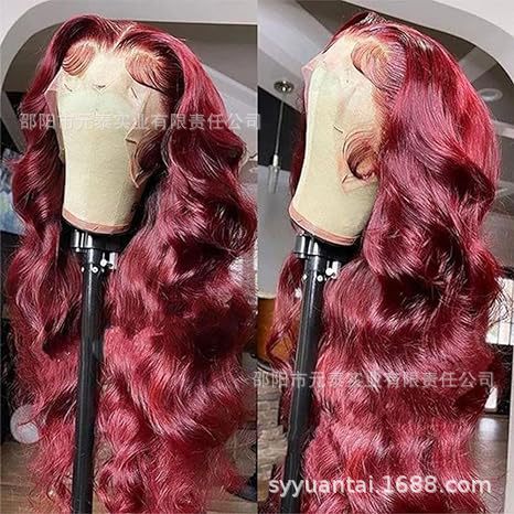 13x4 Reddish Brown Lace Front Wigs For Women Synthetic Wigs