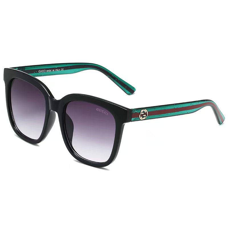 gm Sunglasses Korean Style Square Frame Big Face Slimming Polarized UV Protection Sunglasses for Women Trendy Street Style Glasses logo