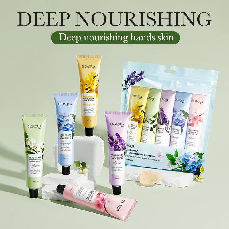 Full English Fragrance Moisturizing Hand Cream Set BIOAOUA Autumn and winter moisturizing hand cream  foreign trade wholesale