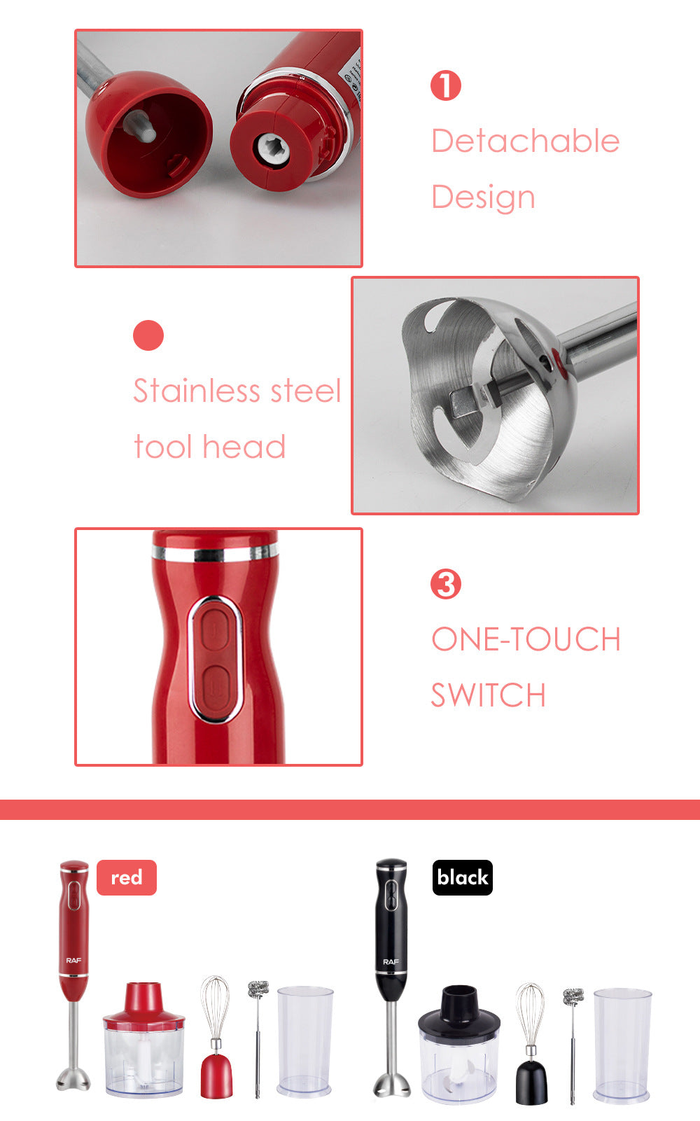 EU Plug Multifunctional Kitchen Handheld Cooking Stick Baby Food Electric Stirring Stick Milk Frother Juicer Meat Grinder