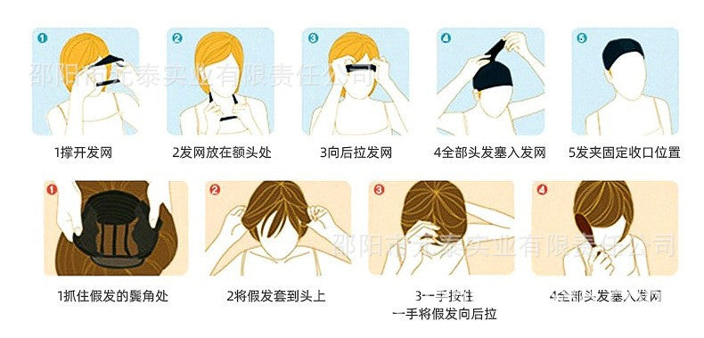 Wig for European and American Women, Middle Part, Long Straight Hair, Front Lace, Synthetic Fiber13*4*1T Headband wigs High Temperature Fiber Wig