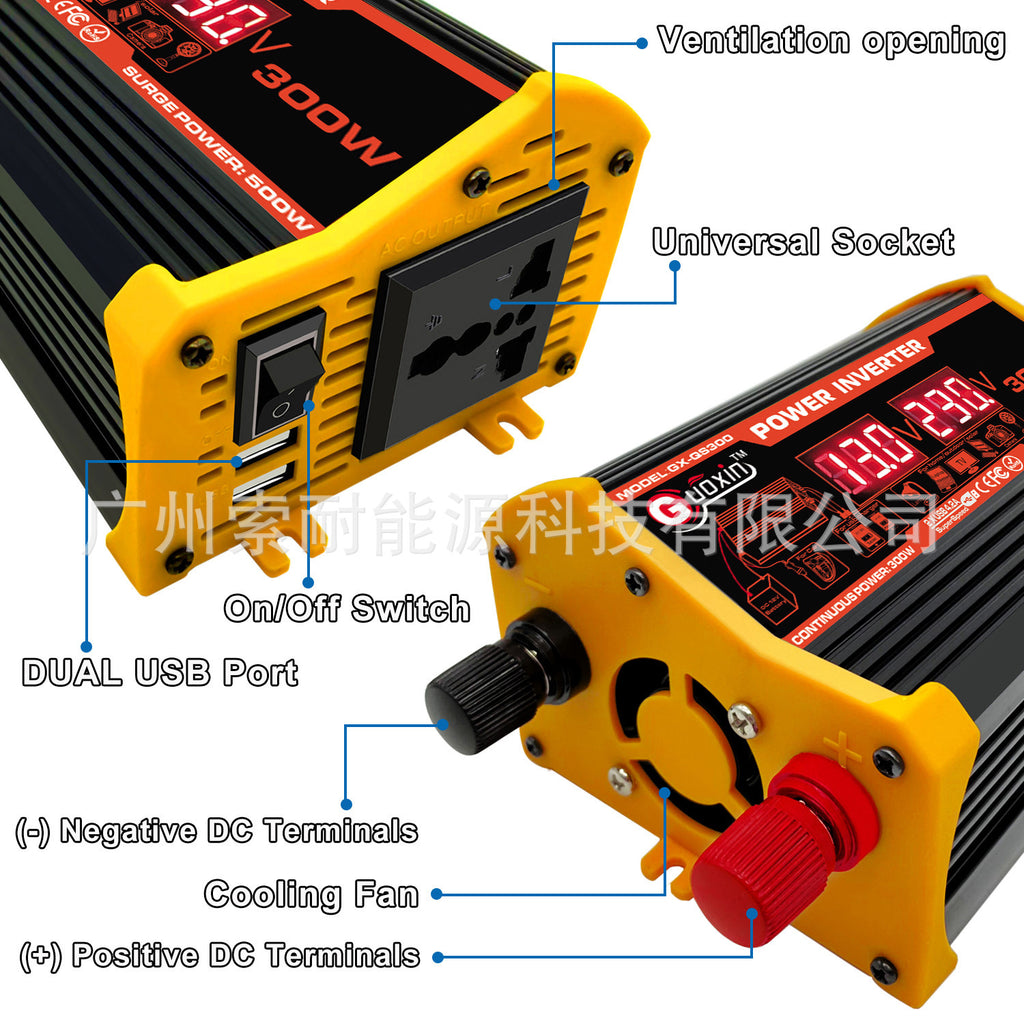 Factory undertakes customization ID Custom Design and Production Processed Bestselling Car Inverter12V Turn110V220V