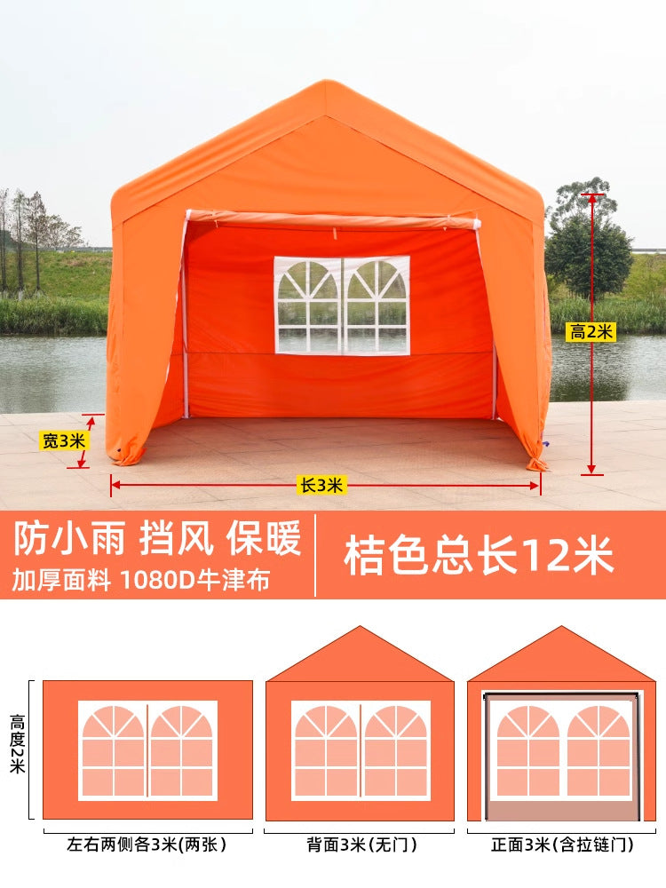 Camping Internet Celebrity Market Stall Tent Cover Thickened Windproof Rainproof Coldproof Outdoor Windproof Cloth Distribution and Dropshipping