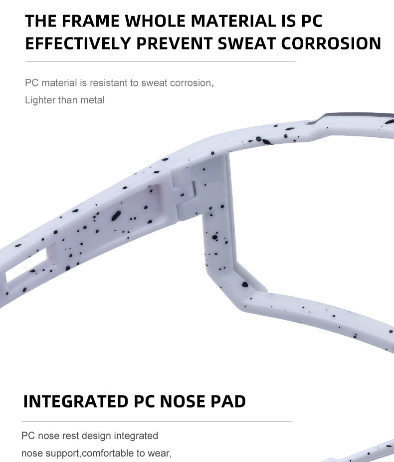 European and American One-piece Photochromic Sunglasses Women Outdoor Cycling Sports Windproof Sunglasses Men Wholesale shades