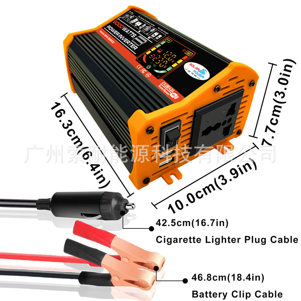 Automobile and Motorcycle Parts Car Inverter Power Supply500W Car Charger Adapter12V Turn110V/220V Vehicle Inverter