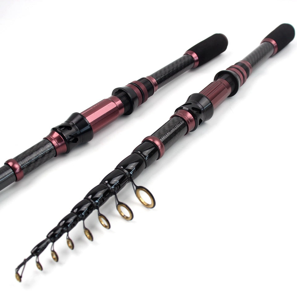 New Ultra Short Sea Rod Carbon High Quality Portable Fishing Rod Retractable Lure Casting Rod Fishing Gear Manufacturer Wholesale