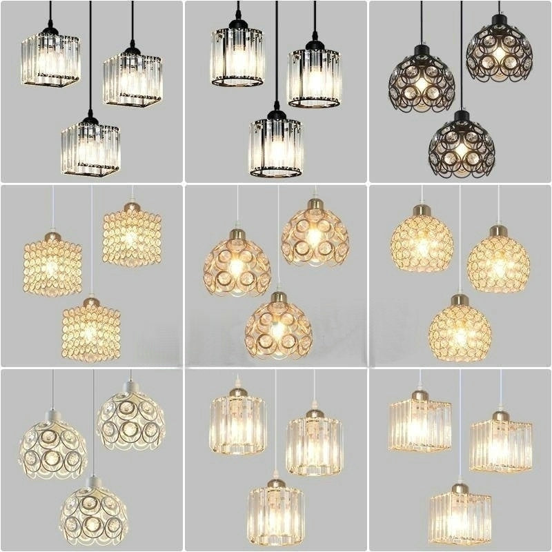 Export Simple Restaurant Crystal Pendant Light Single Head3Headboard Pendant Light Dining Table Bar Crystal Pendant Light Wholesale