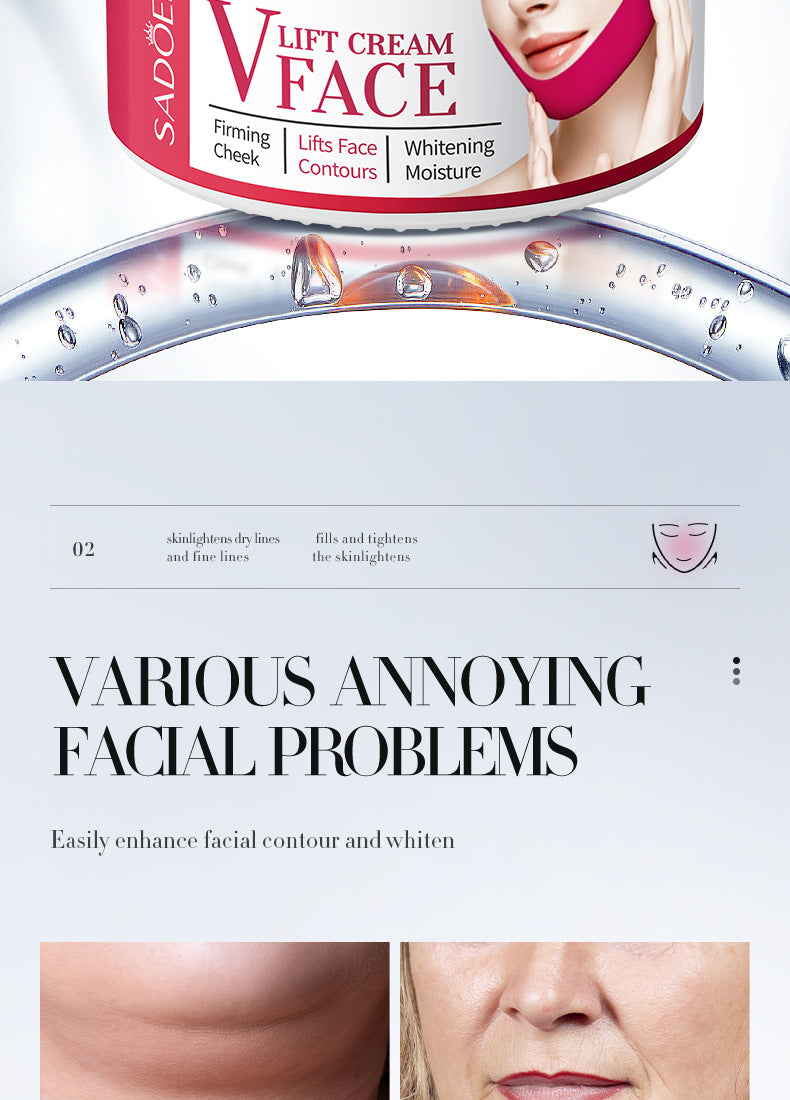 Full English V Face Tightening Cream30gSADOER Facial Lifting and Firming Skin Facial Cream  Foreign Trade Wholesale