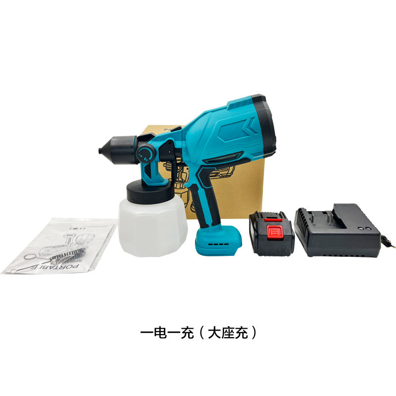 High Power Wireless21VMT Rechargeable Lithium Battery Spray Bottle Wireless Detachable Convenient Paint Spray Gun