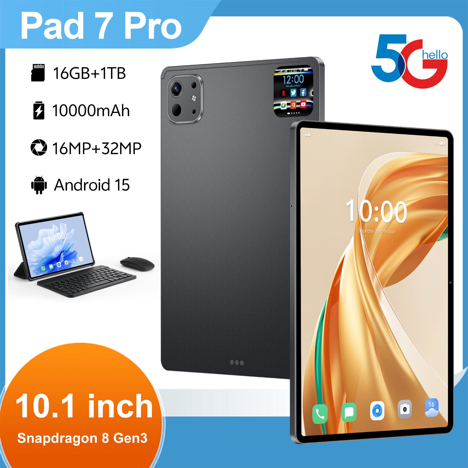 New Hot-Selling Tablet Computers10.1Inch Pro 13 Android16+1TB HD Screen Wholesale Southeast Asia
