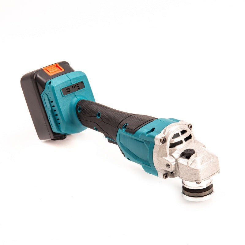 Cross-Border Dropshipping Two Batteries and One Charger Lithium Battery Angle Grinder Rechargeable Cordless Polisher Household Grinding Angle Grinder Brushless