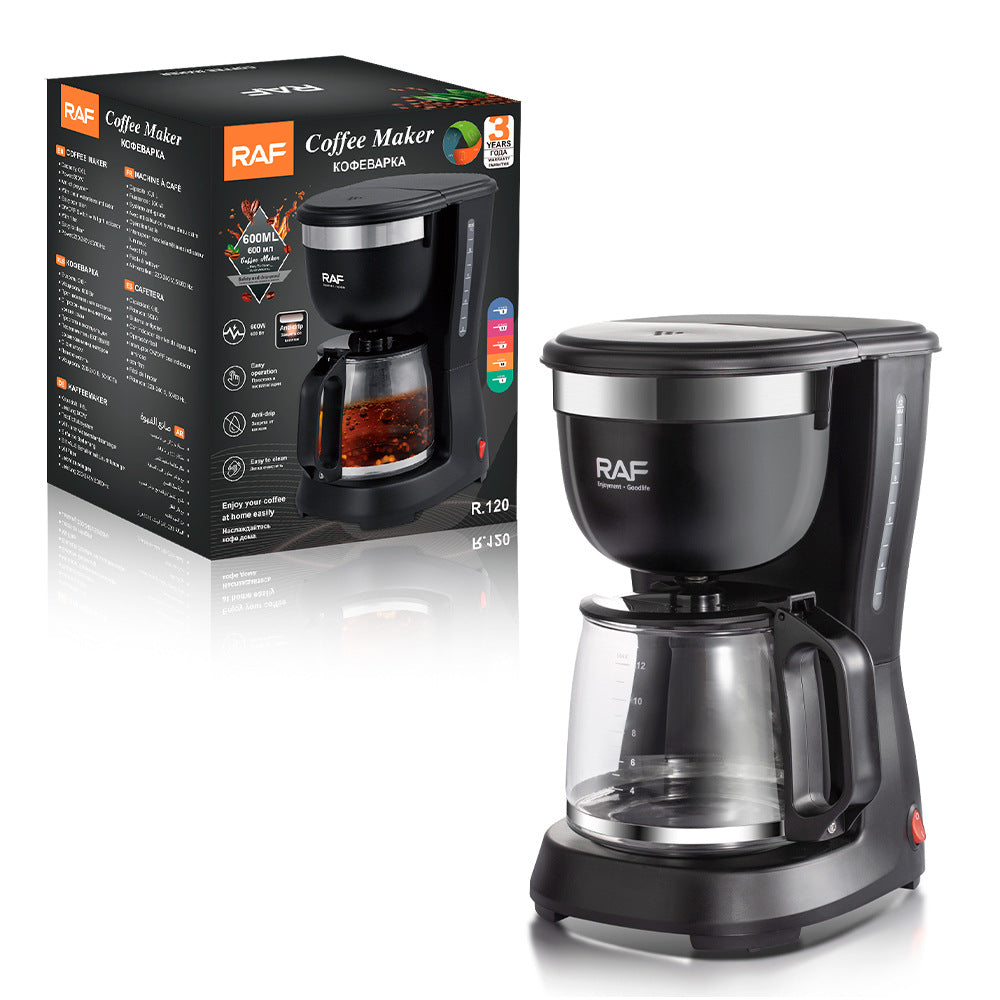 欧标家用滴滤式保温咖啡壶，适用于美式茶饮和办公室，全自动滴滤咖啡机