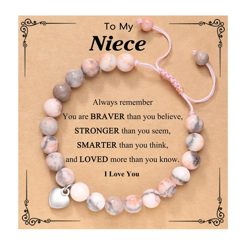 Single Circle Bead Heart Bracelet Triple Protection Magnetic Adjustable Handmade Woven Bracelet Graduation Season Gift Bracelet