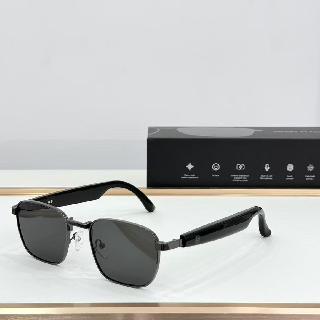 ai Smart Glasses Bluetooth Audio Support Call Listening to Songs Polarized Sunscreen One Piece Dropshipping Hot Selling