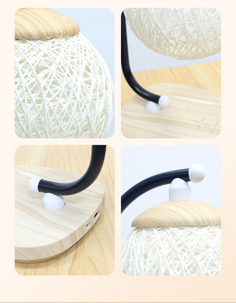 Customized Night Light Multi-Functional Wireless Charging Desk Lamp Desktop Atmosphere Light Eye Protection Desk Lamp Office Business Gift Lamp