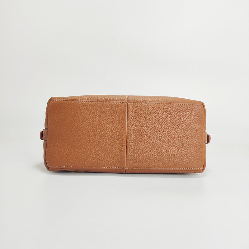 New Genuine Leather Women's Bag Large Capacity Top Layer Cowhide Handbag Crossbody Bag High-end Dumpling Bag Shiling Bag