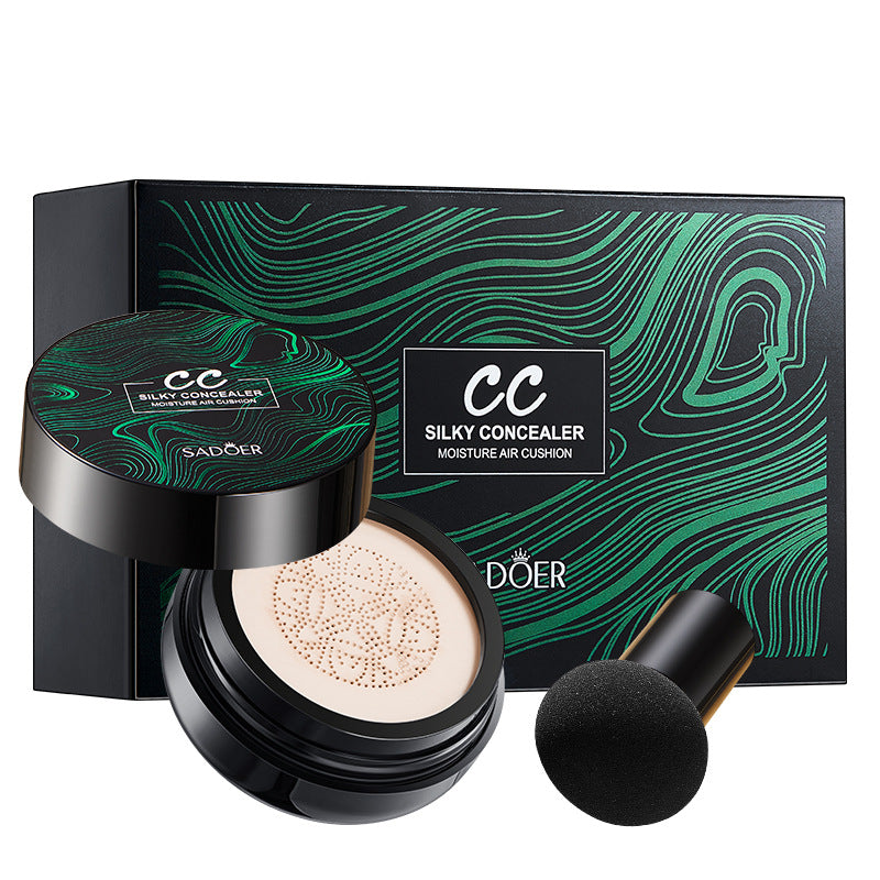 Makeup CC Mushroom Air Cushion Ivory White Brightening Concealer Correcting Face Foundation Export Manufacturer Wholesale