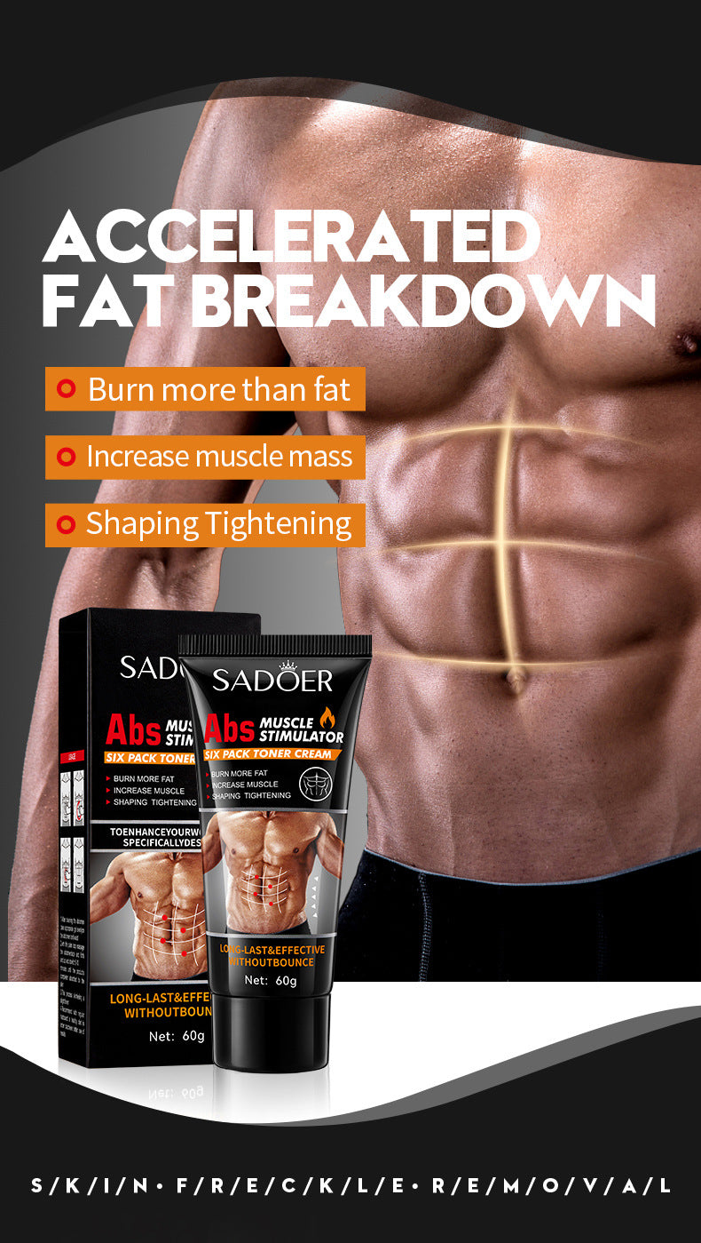 Full English Men's Abdominal Shaping Heating Cream60g SADOER Waist and abdomen slimming cream  wholesale