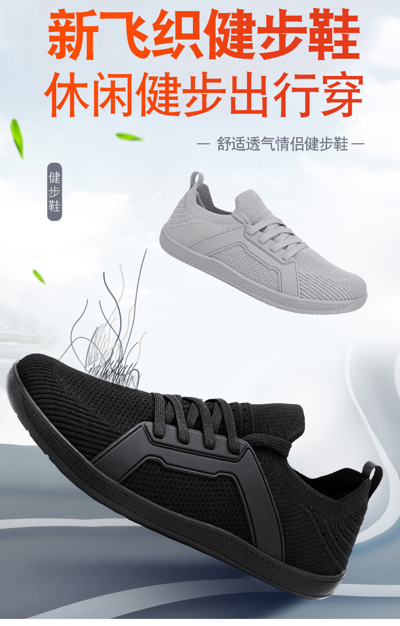 Wide Toe Large Size Lightweight Casual Shoes Hiking Fitness Cycling Running Shoes Soft Sole Breathable Sports Shoes