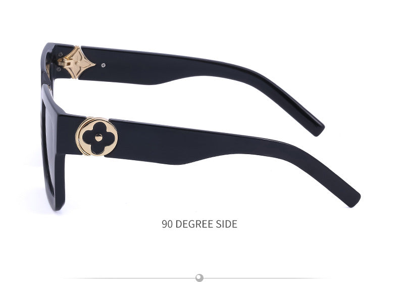 20252024 New Rich Man Sunglasses Men Trendy High-end Square Frame Sunglasses Men Glasses sunglass