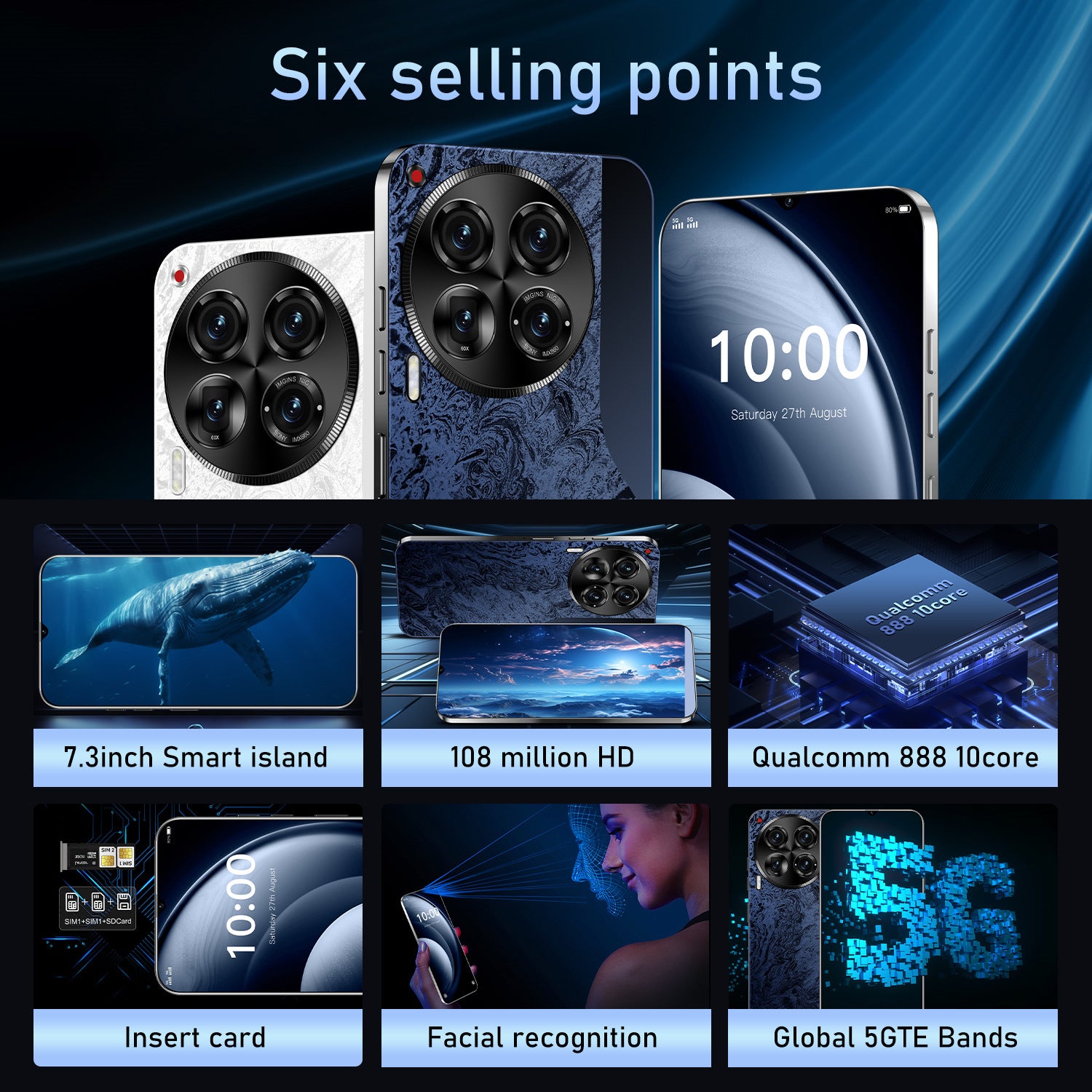 Camon30Mobile Phone16+1T Android Smartphone7.3Inch Large Screen Source Factory(Popular)