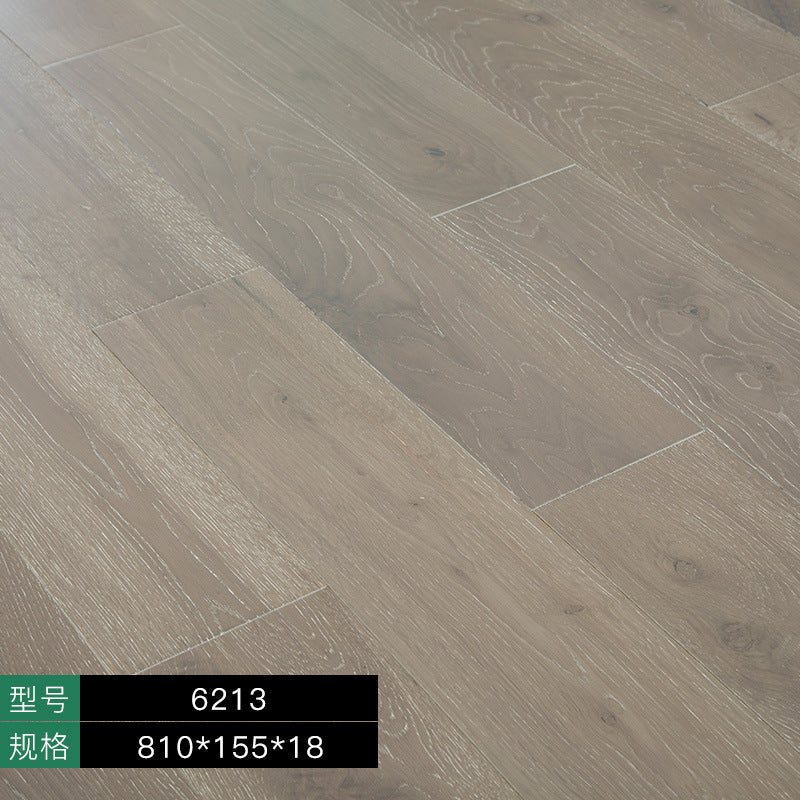 In-stock Solid Oak Flooring from Source Scar Modification Hand Scratch Pattern Original Wood Floor Solid Wood with Dragon Bone Design