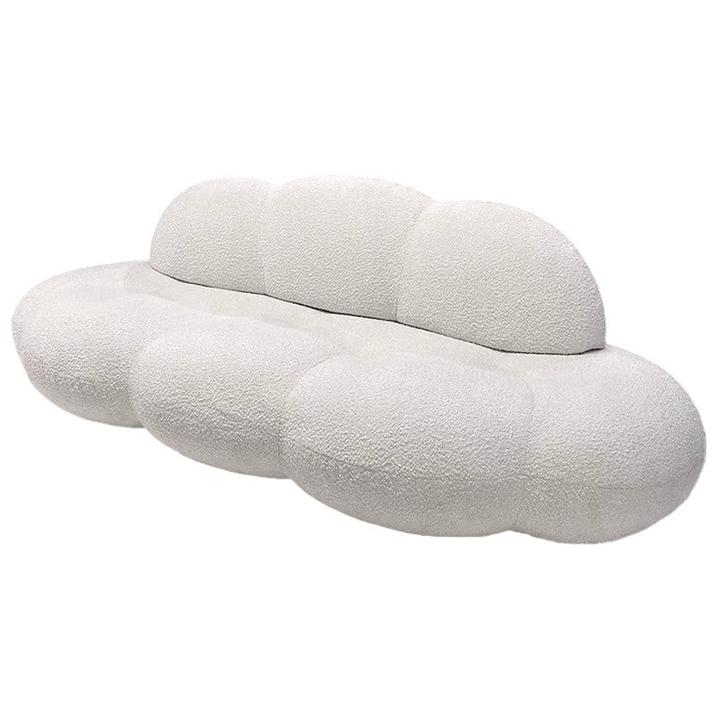 Northern Europe Lenuvole Petal Sofa Living Room Cream Style Three-Seater Fabric Sofa Modern Cloud Compression Sofa