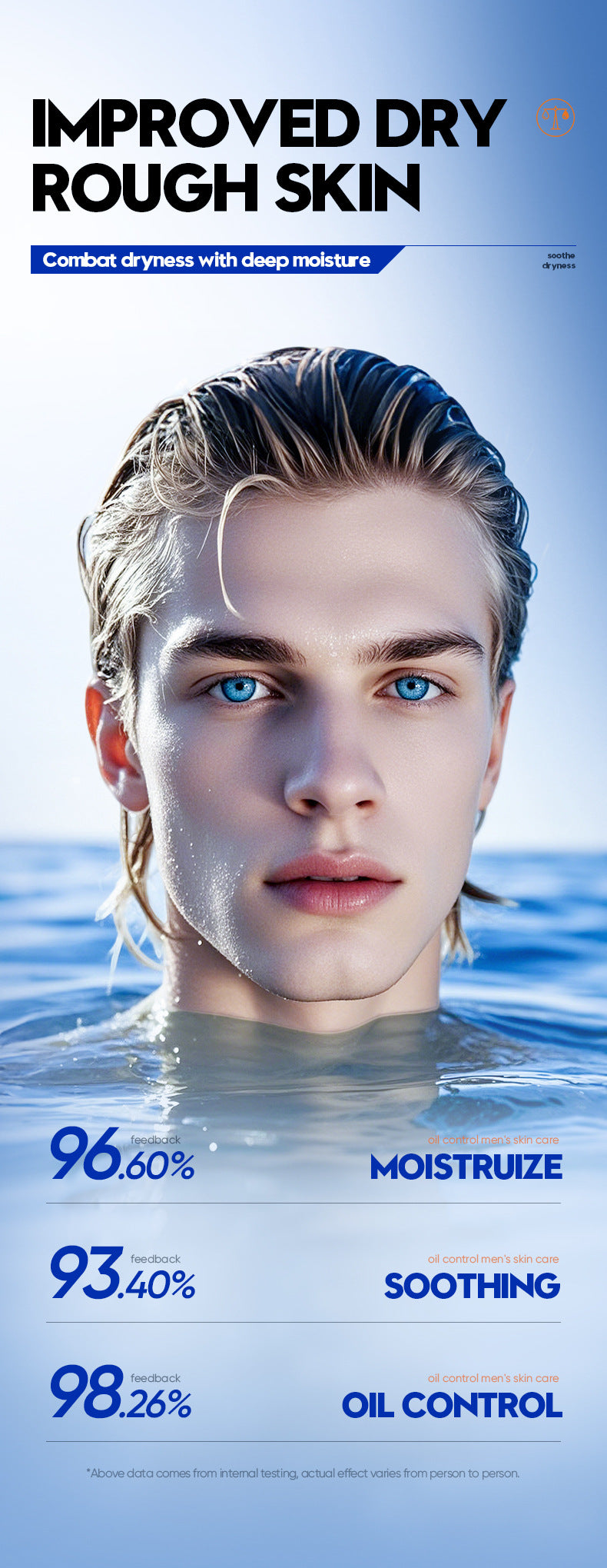 Cross-border toner120ml Men's Refreshing Oil Control Hydrating Moisturizing Water Cross-Border Wholesale