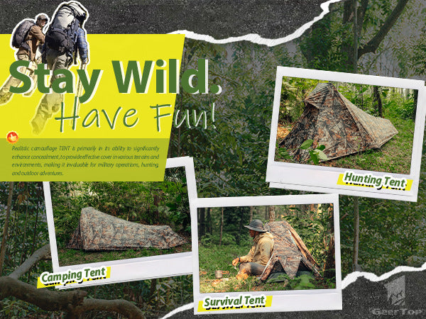 Single Tent Outdoor Camping Double Layer Tent Waterproof Pyramid Tent camping tent