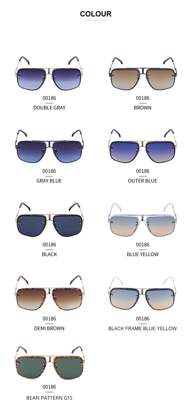 2025New Retro Square Frame Sunglasses for Men, High-End Driving Sun Protection Glasses shades