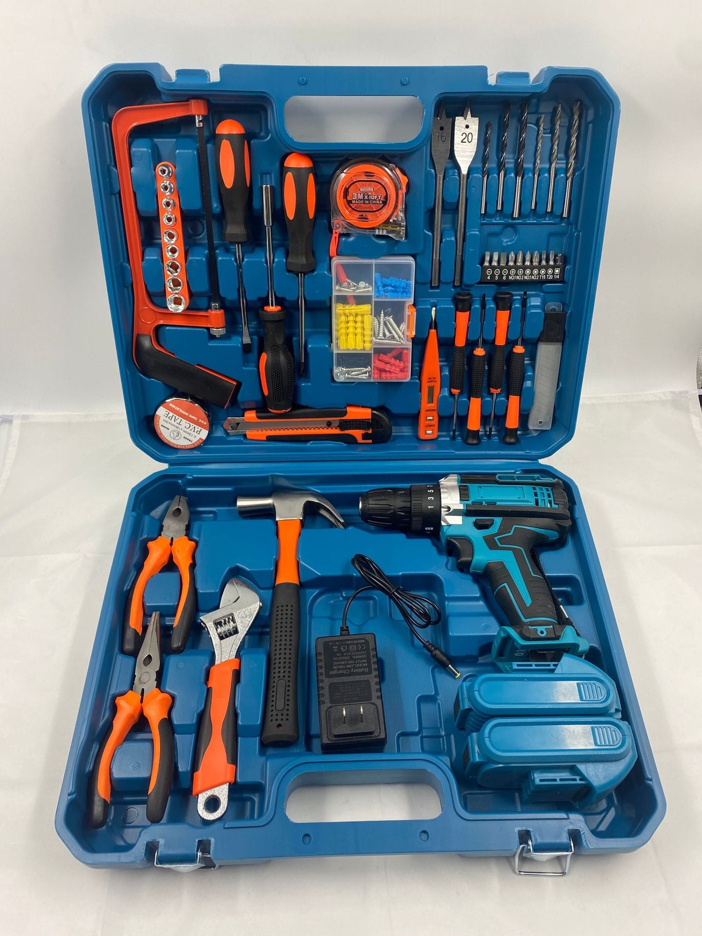 DW Hardware Tool Set Repair Tools Multi-Functional Electric Drill Impact Drill Electrician Complete Set