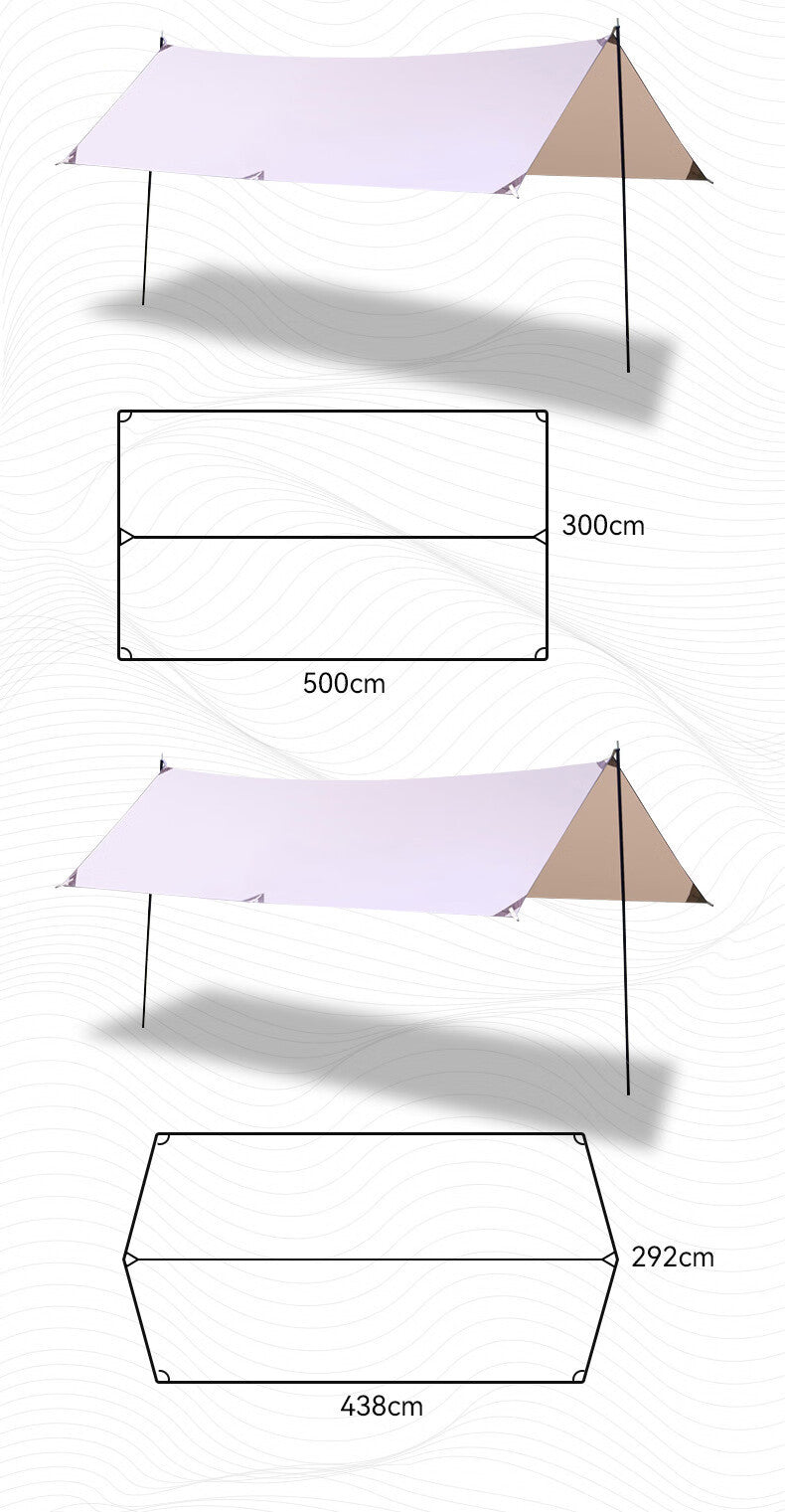 Outdoor Canopy Tent Camping Picnic Rainproof Sunshade Fabric Shelter Portable Wholesale