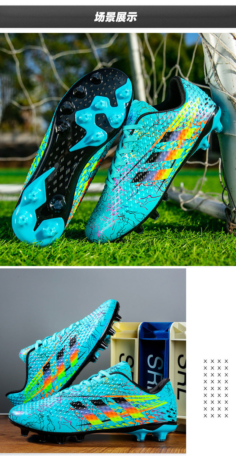 New professional football shoes for men and women AG Spike TF Broken Nail Youth Student Grassland Competition Training Shoes