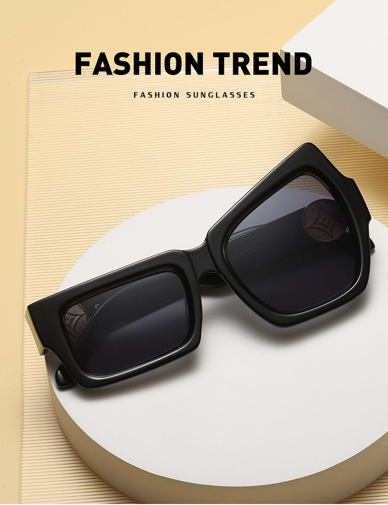 European and American Steampunk Sunglasses Unique Irregular Outdoor Sun Protection Sunglasses for Men High-end Glasses Wholesale